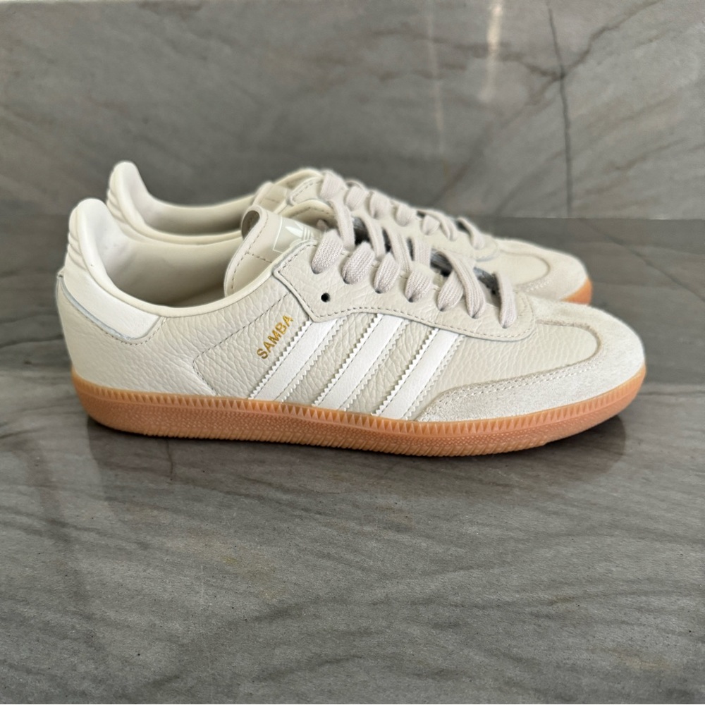 Adidas Samba OG aluminum/chalk/gum size 7.5